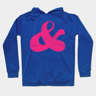 Distressed Pink Arabesque Ampersand Hoodie